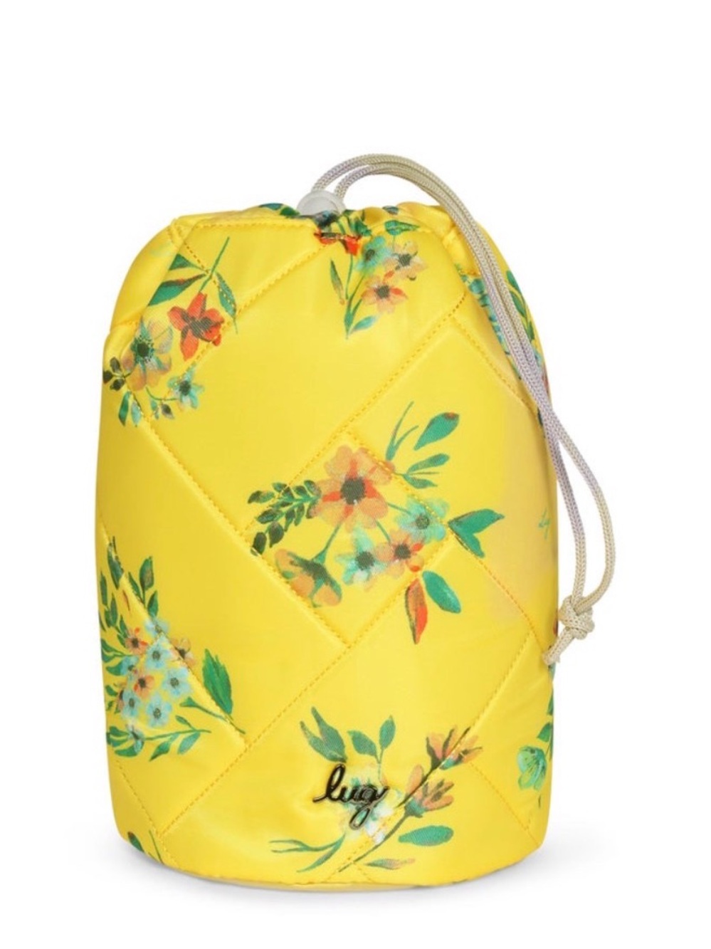 Lug Tumbler Storage Pouch NWT Bouquet Yellow